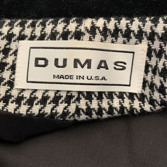 Vintage Dumas Blazer Jacket Women 14 Houndstooth Career Retro Lined Y2K USA Corp - Picture 3 of 14